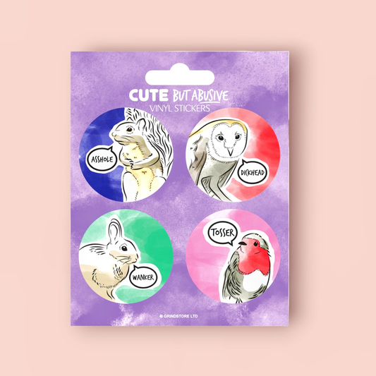 Cute But Abusive Animal Stickers
