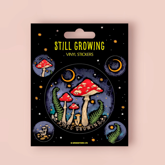 Still Growing Mushroom Stickers
