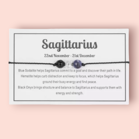 Zodiac Crystal Bracelet - Sagittarius