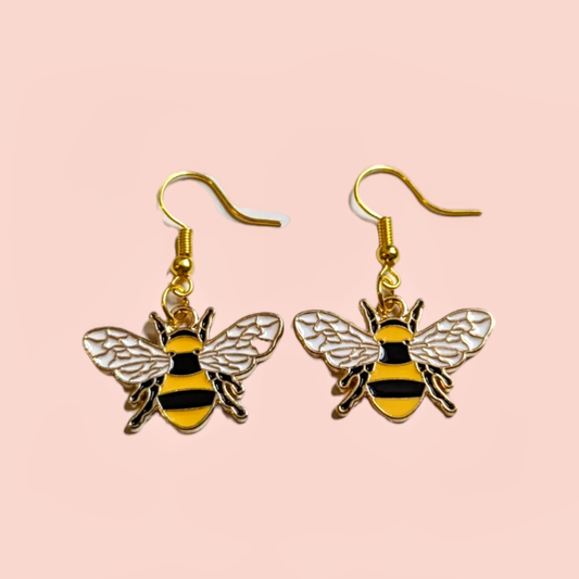Bumblebee Hook Earrings