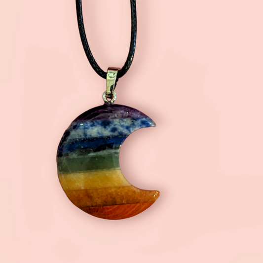 Chakra Balancing Moon Necklace