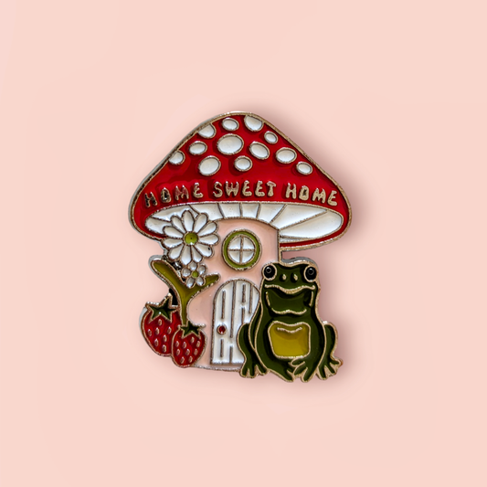 Home Sweet Home Frog Pin