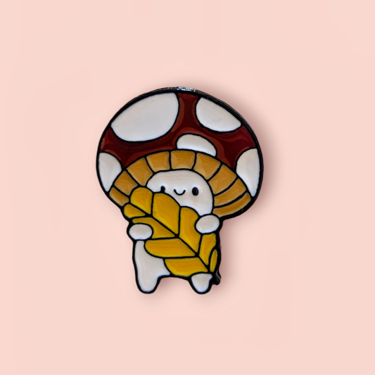 Mushroom Fun-Guy Pin