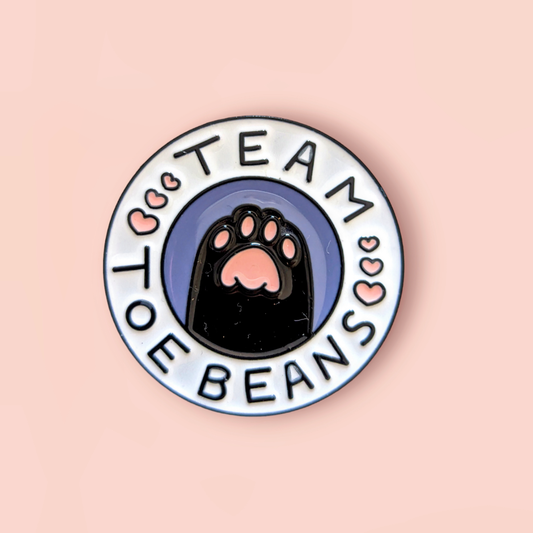 Team Toe Beans Pin