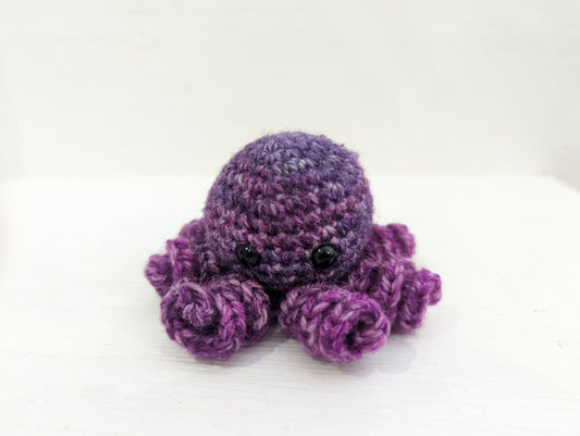 Crochet Octopus - Multi Coloured Purple
