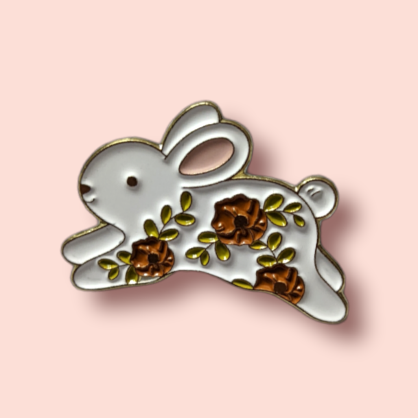 Floral Rabbit Pin