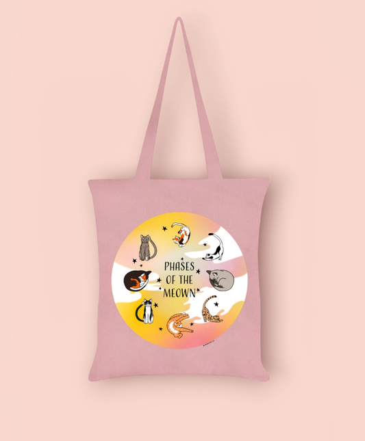 Phases of the Meown Tote Bag