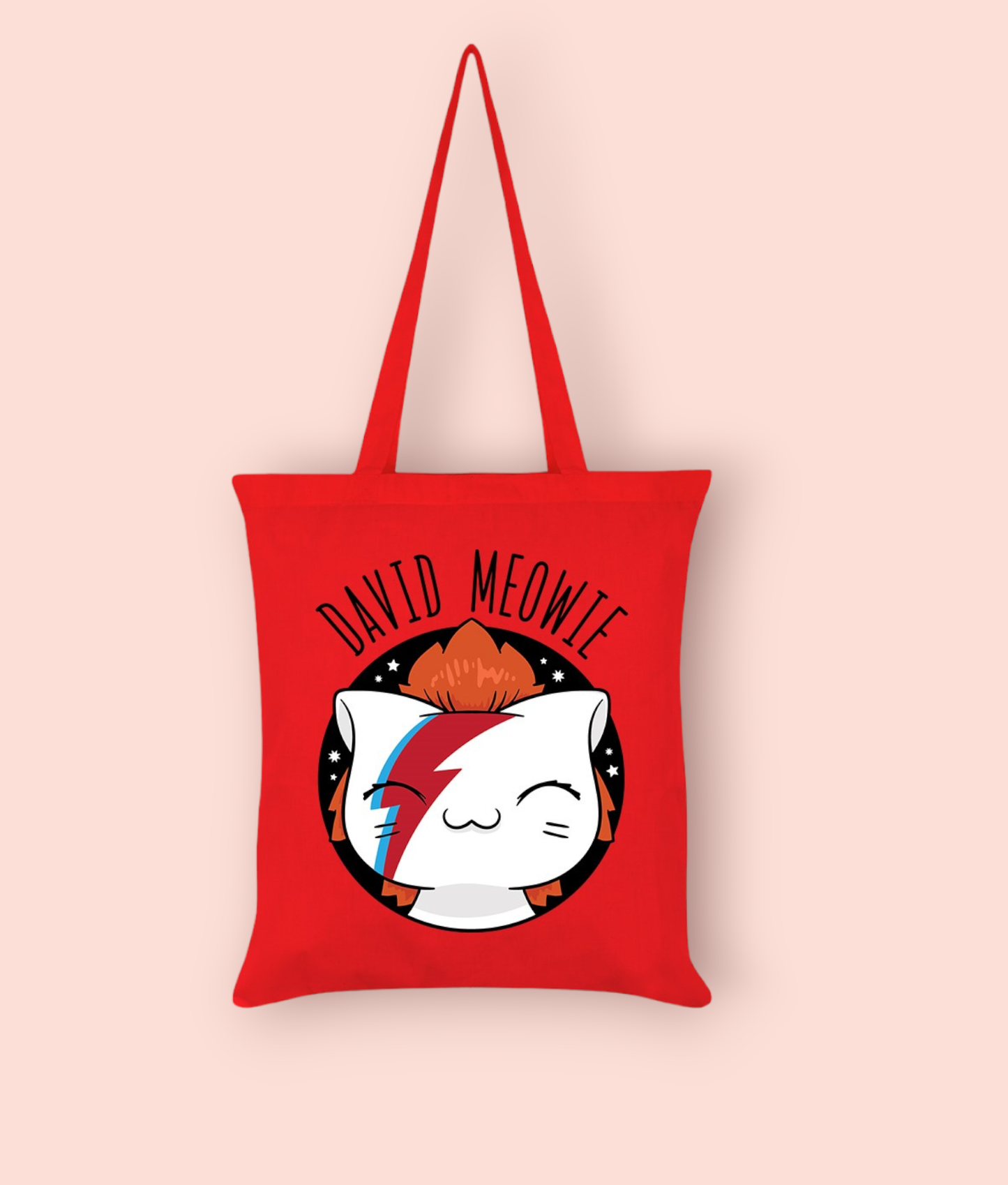 David Meowie Tote Bag