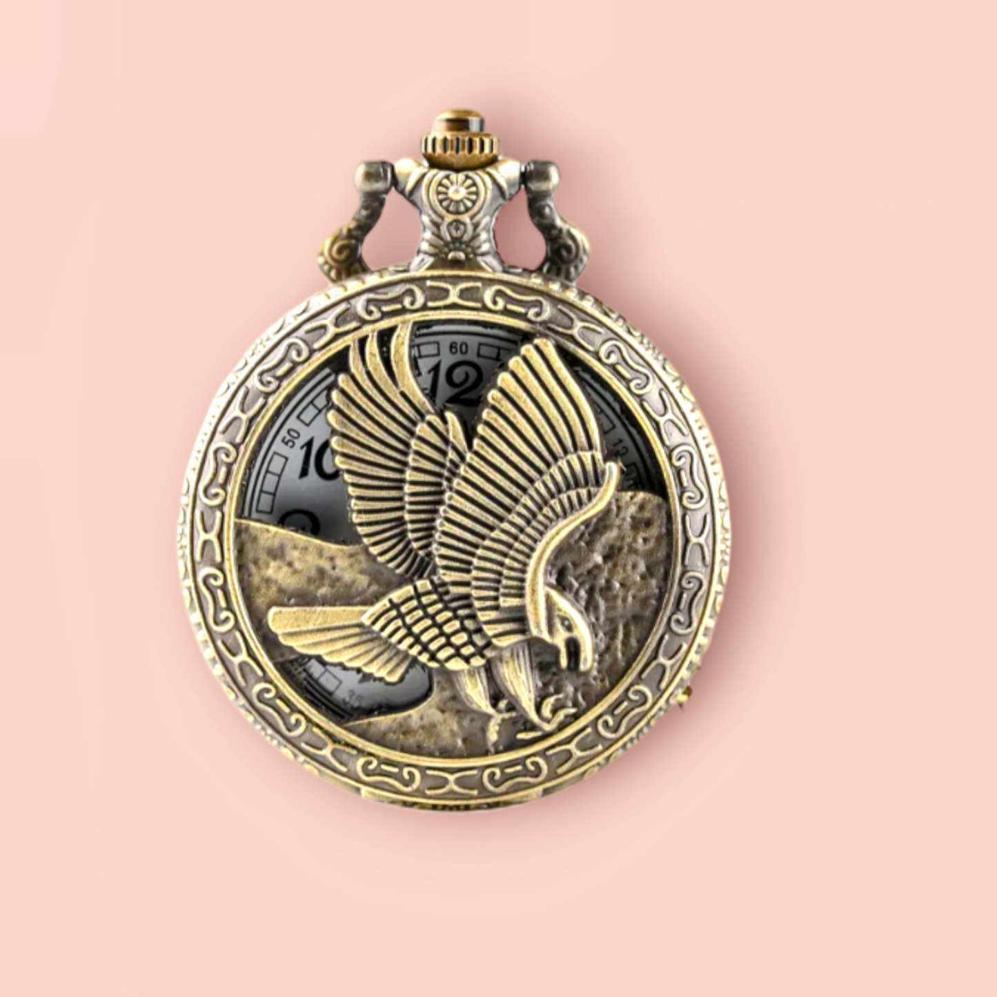 Landing Eagle Pocket Watch