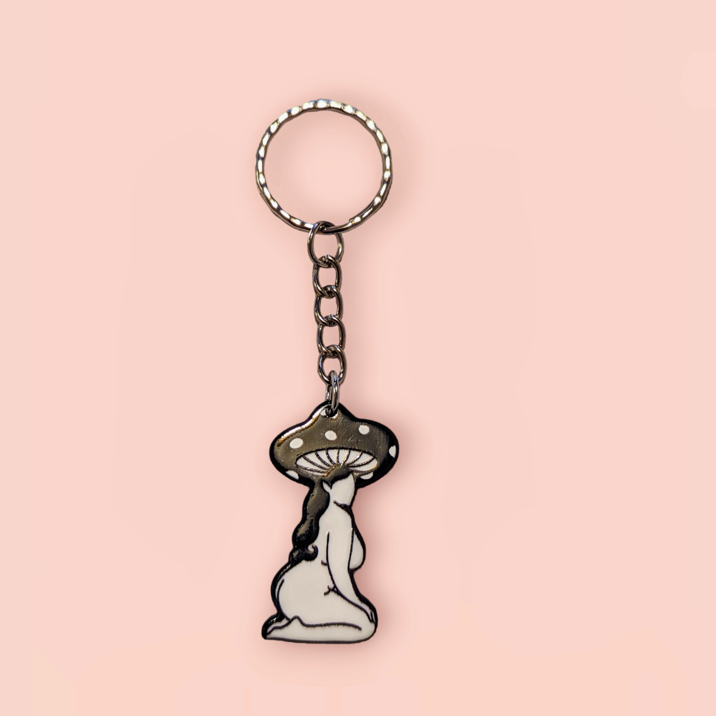 Mushroom Lady Keyring