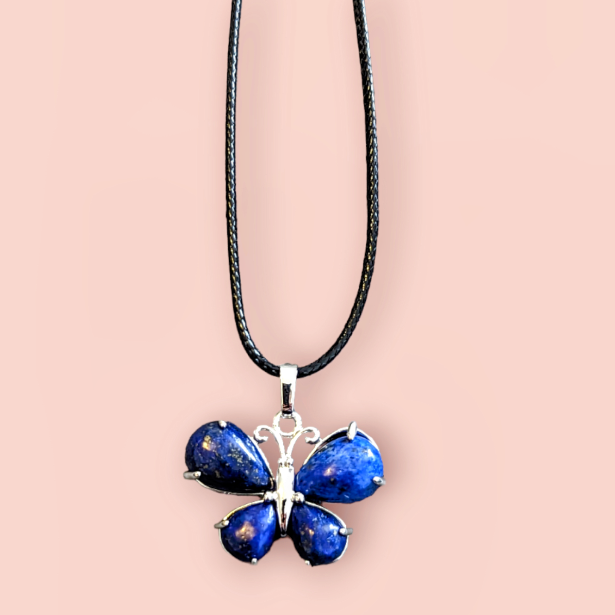 Lapis Lazuli Butterfly Necklace