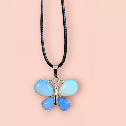 Opalite Butterfly Necklace