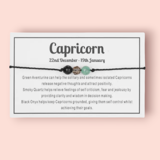 Zodiac Crystal Bracelet - Capricorn