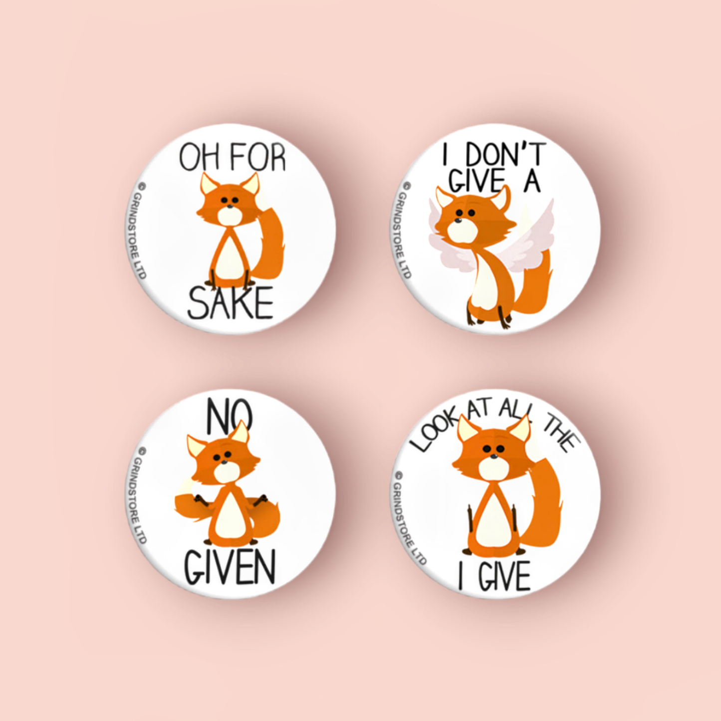 Fox Sake Badge Set