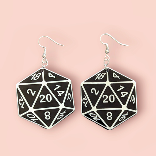 D20 Dice Earrings