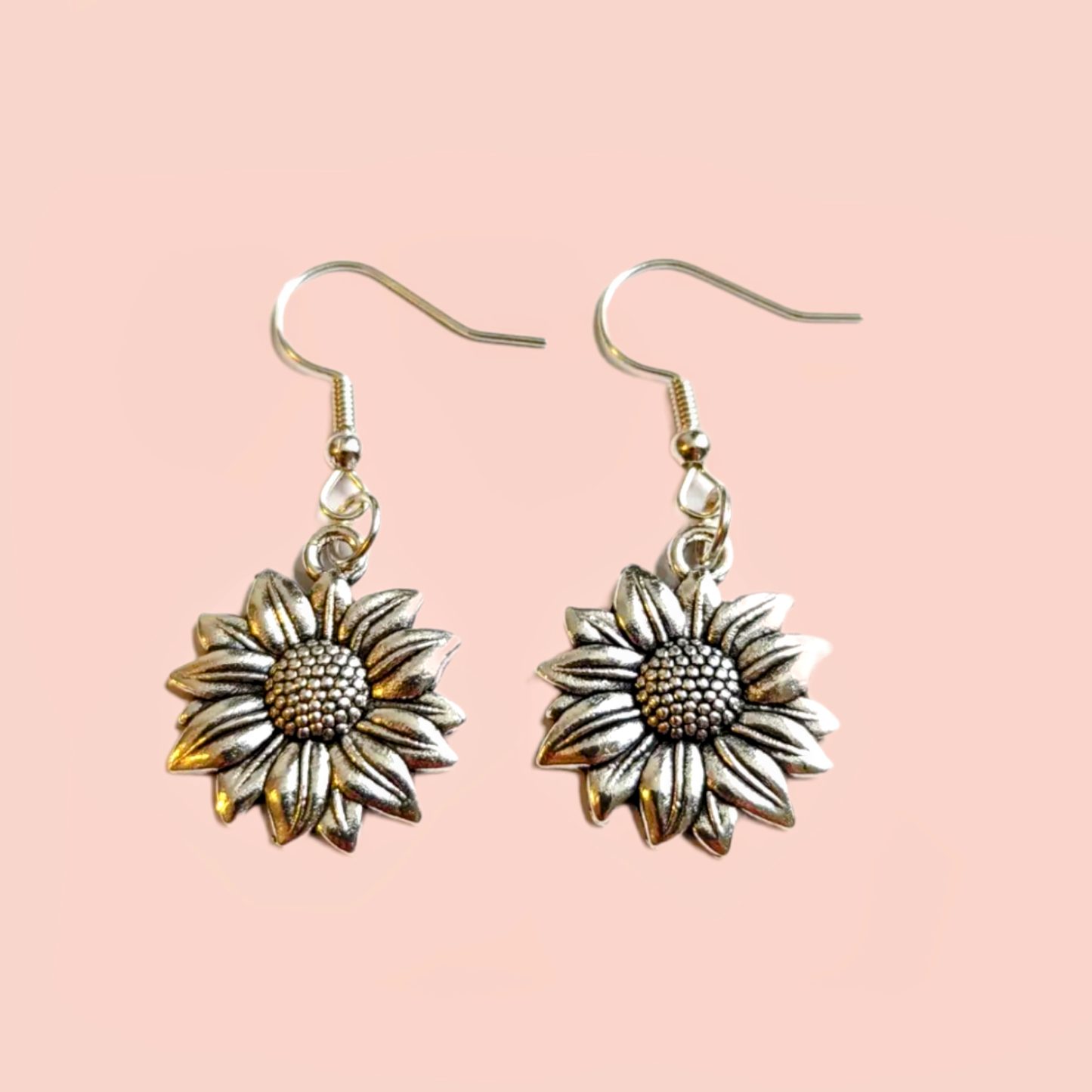 Sunflower Hook Earrings