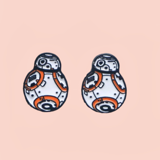 Droid Stud Earrings