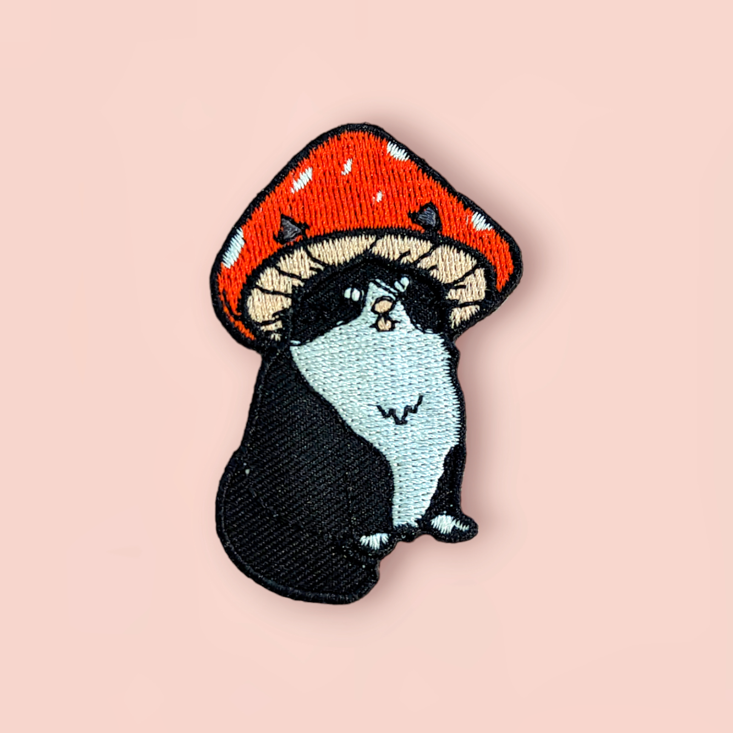 Mushroom Cat Iron Patch