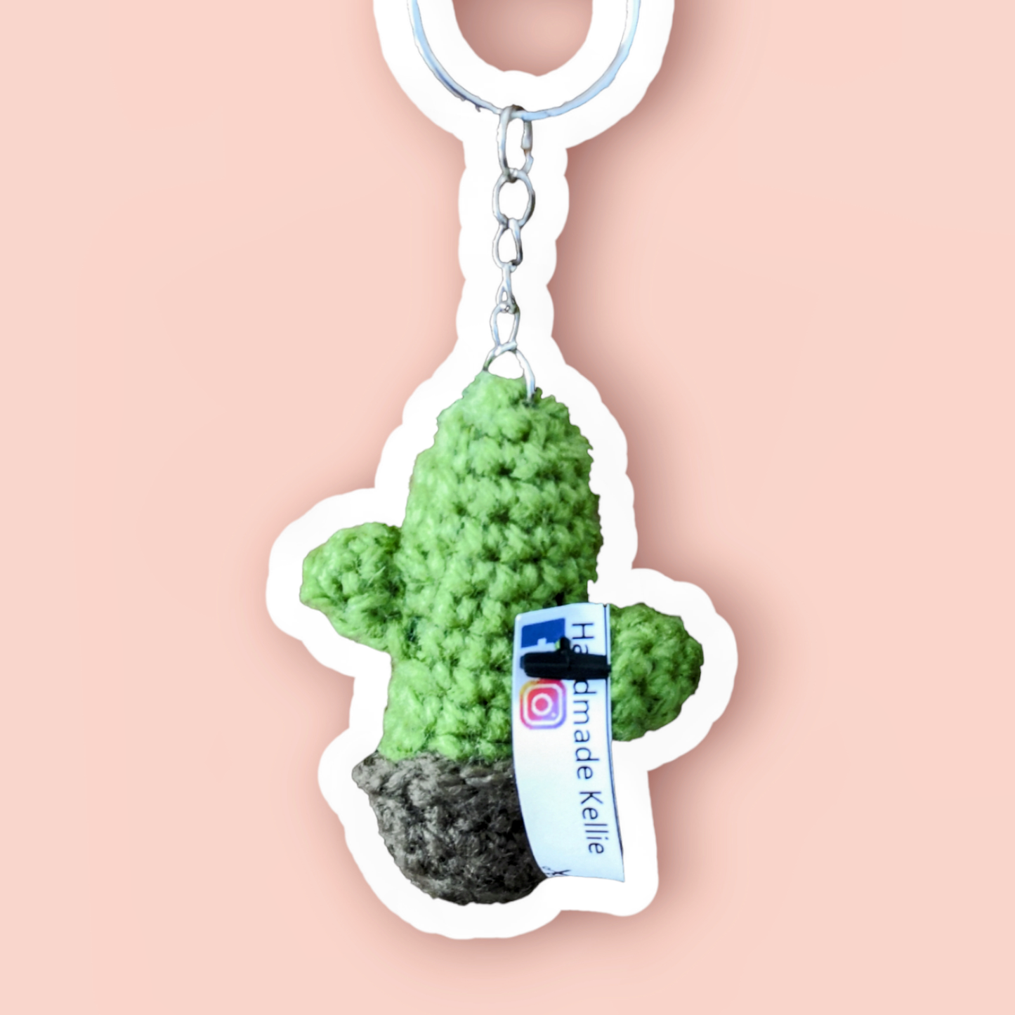 Cactus Plant Keyring