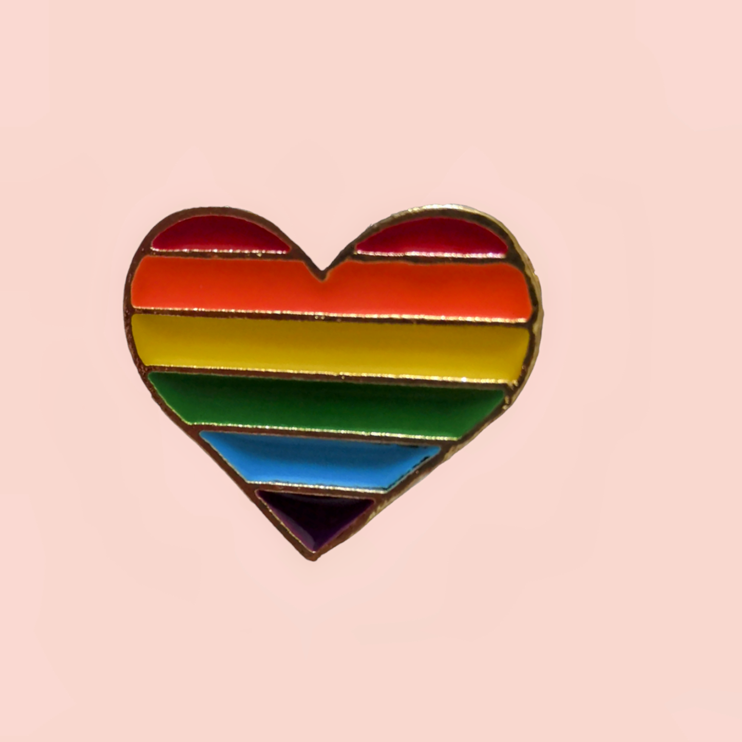 Rainbow Heart Pin