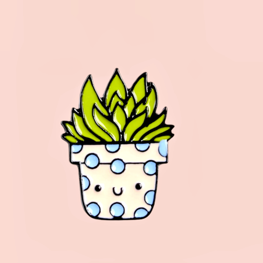 Potted Plant Cactus Pin