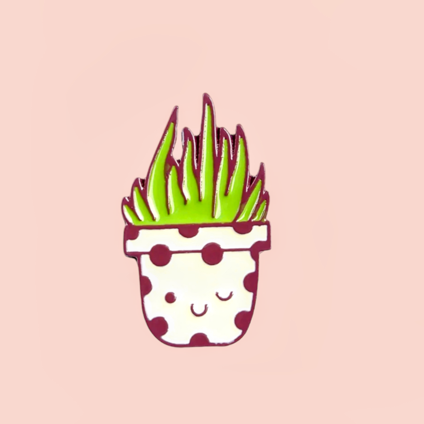 Potted Plant Cactus Pin