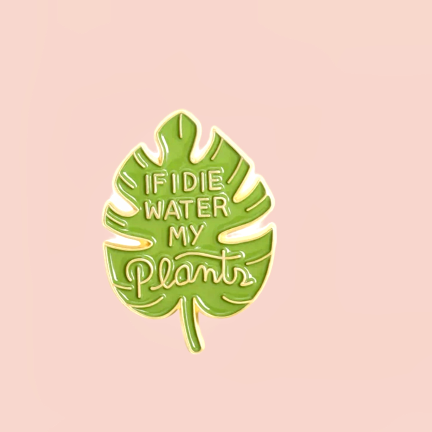 If I Die Water My Plants Pin