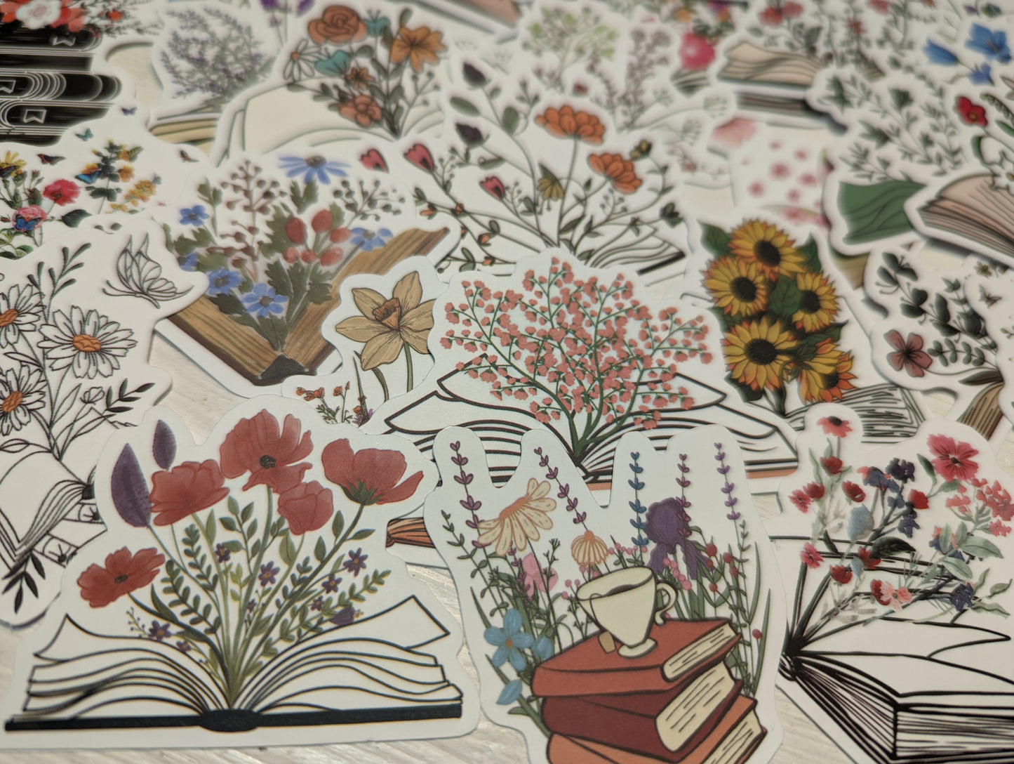 Book Wildflower Sticker Pack