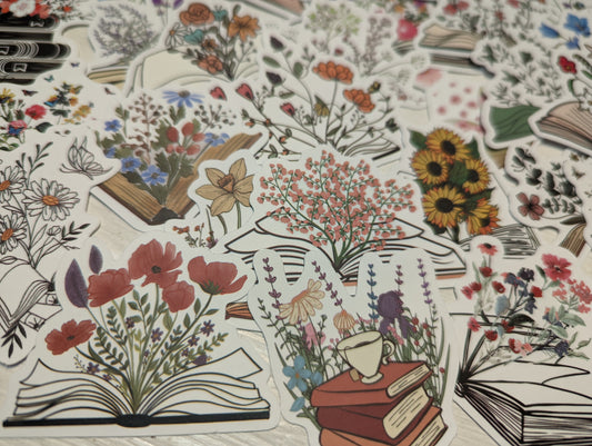 Book Wildflower Sticker Pack