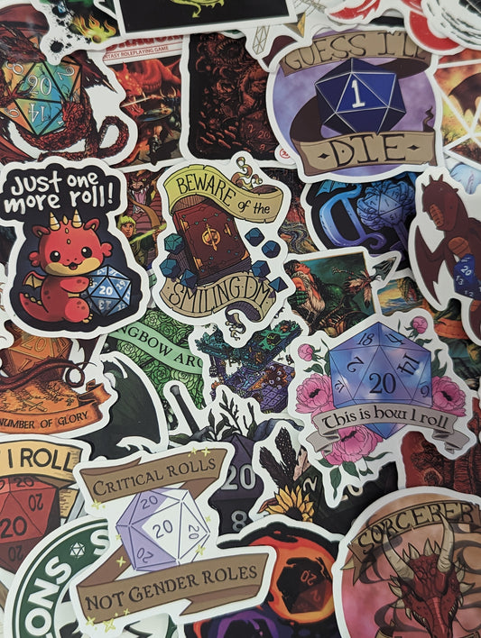 D&D Dungeon and Dragons Sticker Pack